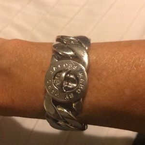 Marc by Marc Jacobs silver lock bracelet